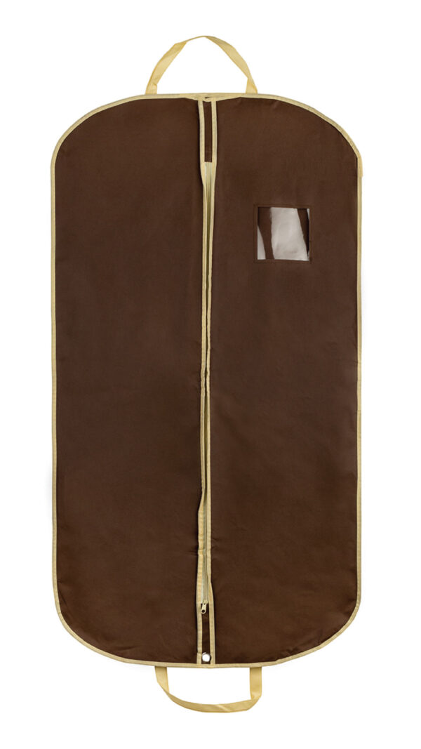 SUIT GARMENT BAG IN BROWN & BEIGE | Product number: S015