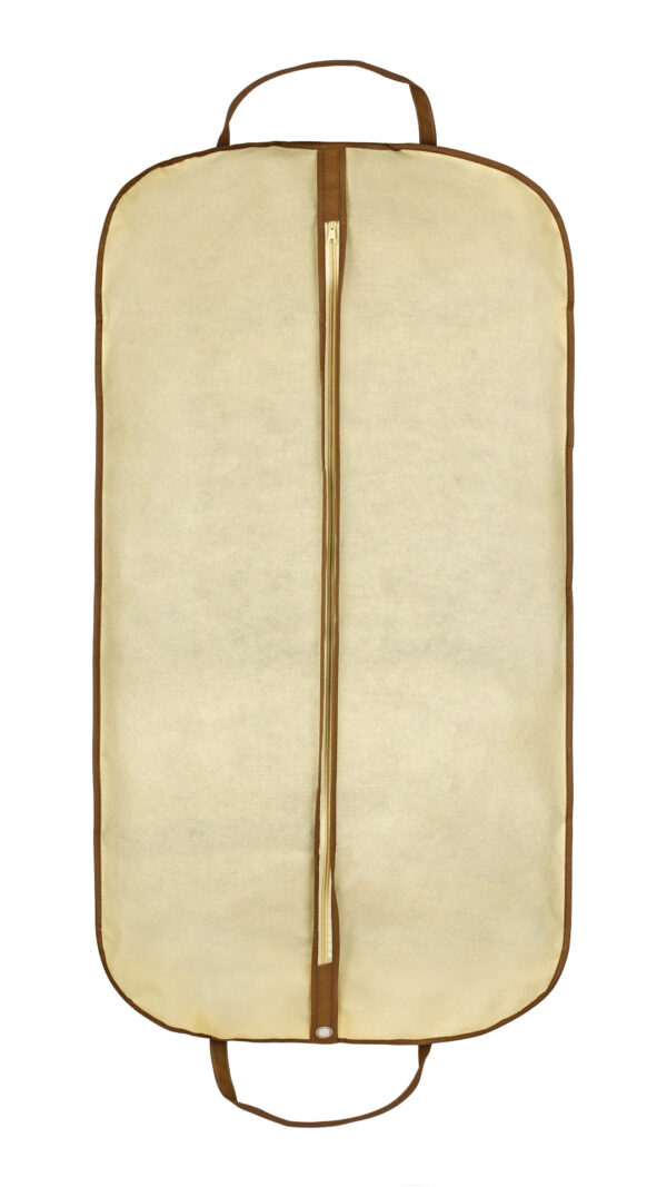 SUIT GARMENT BAG IN BEIGE & BROWN | Product number: S008
